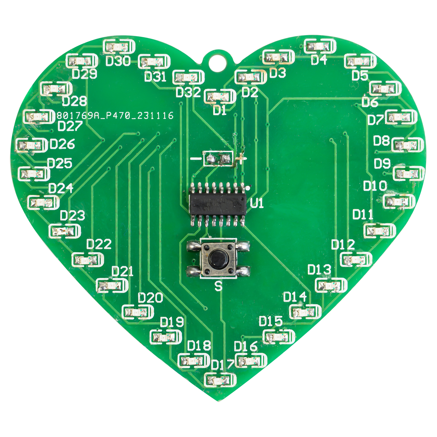 Diy Electronics News - DIY LED Heart Flashing Light Kit