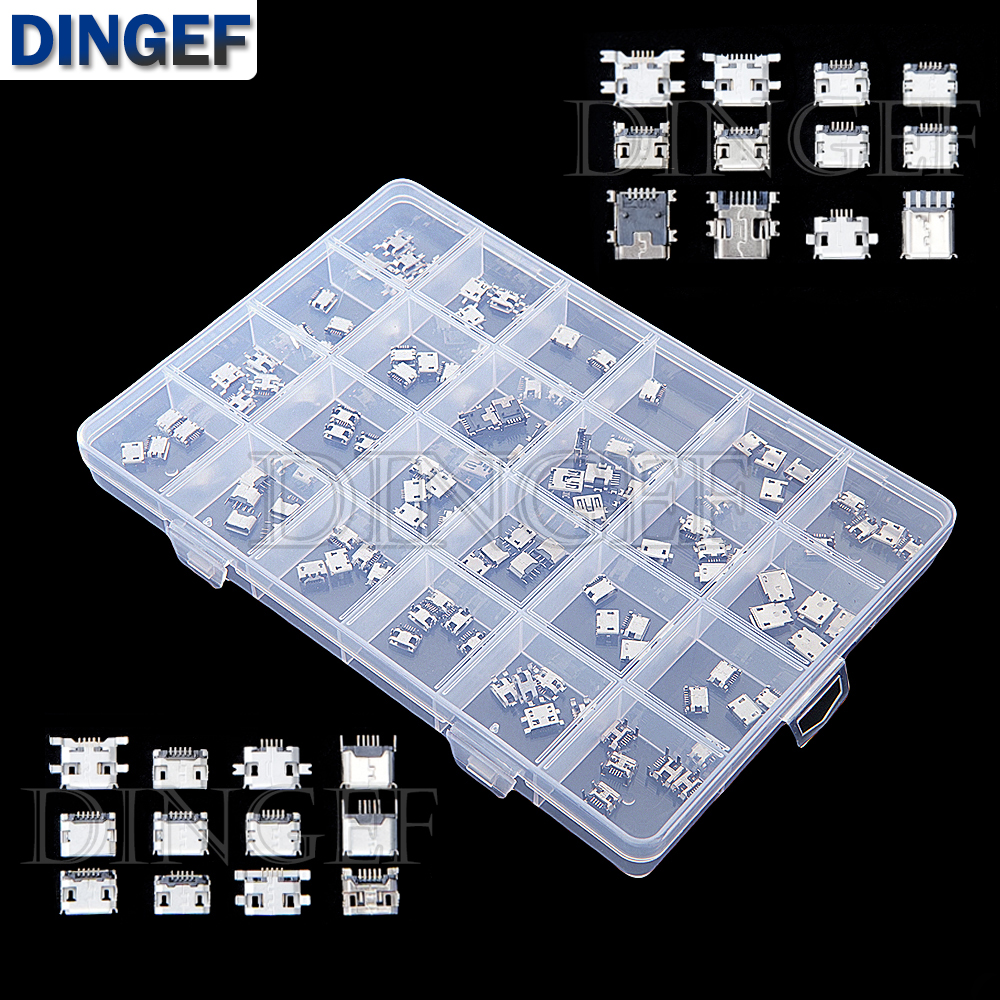 Smd Solder Paste - 120Pcs Micro USB Connector Kit 24