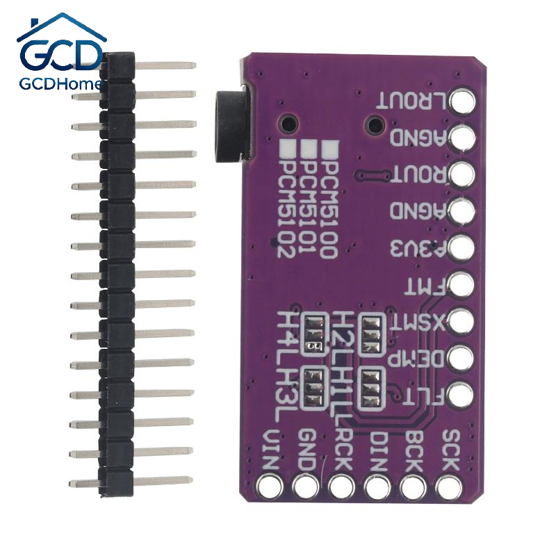 Diy Audio Electronics Projects - PCM5102 I2S DAC Decoder Board 1