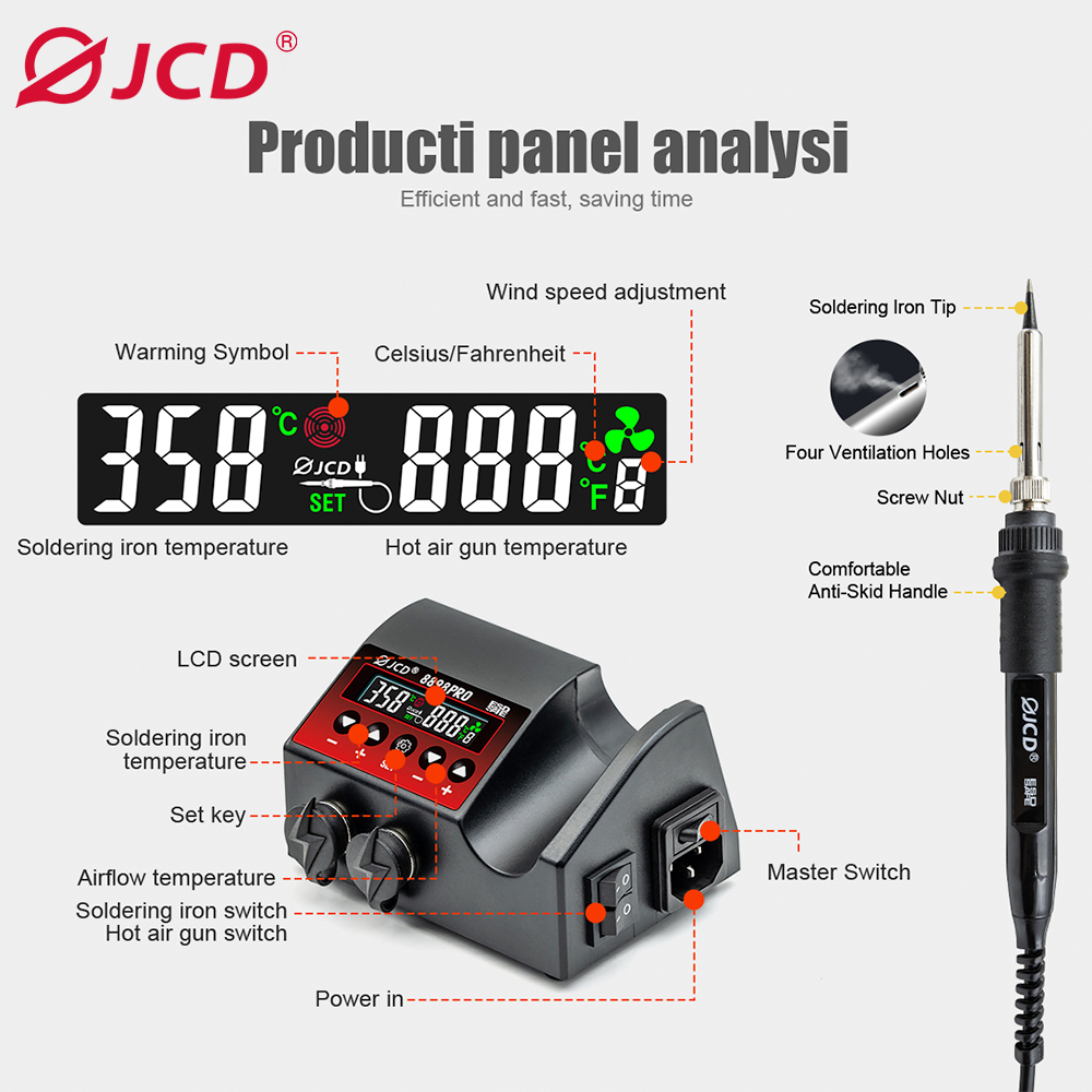 JCD 8898Pro 2 in 1 Soldering S - Smd Solder Paste review and price