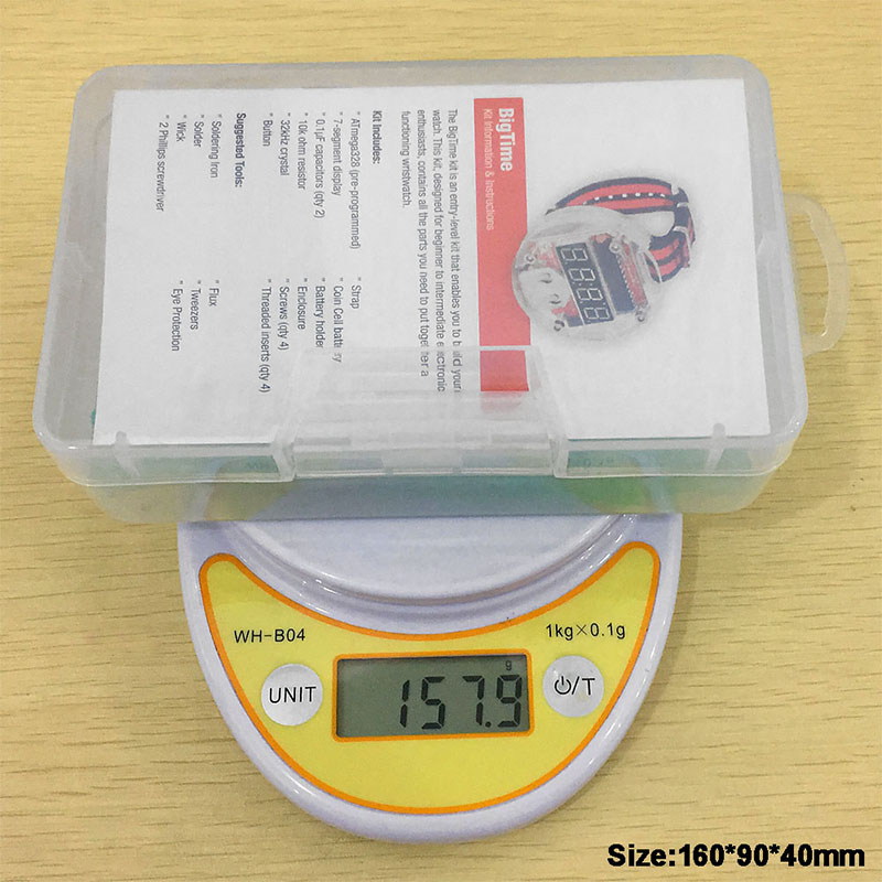 Single Chip LED Kit Clock DIY  - Diy Electronics Kits review and price