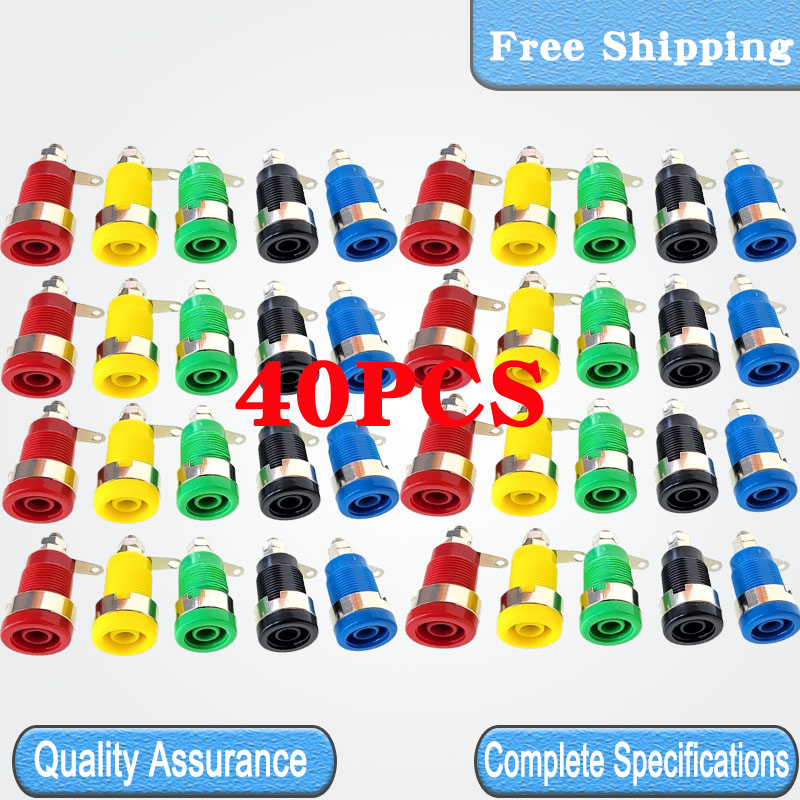 40PCS 4mm 32A Banana Socket Te - Diy Home Electronics Projects review and price