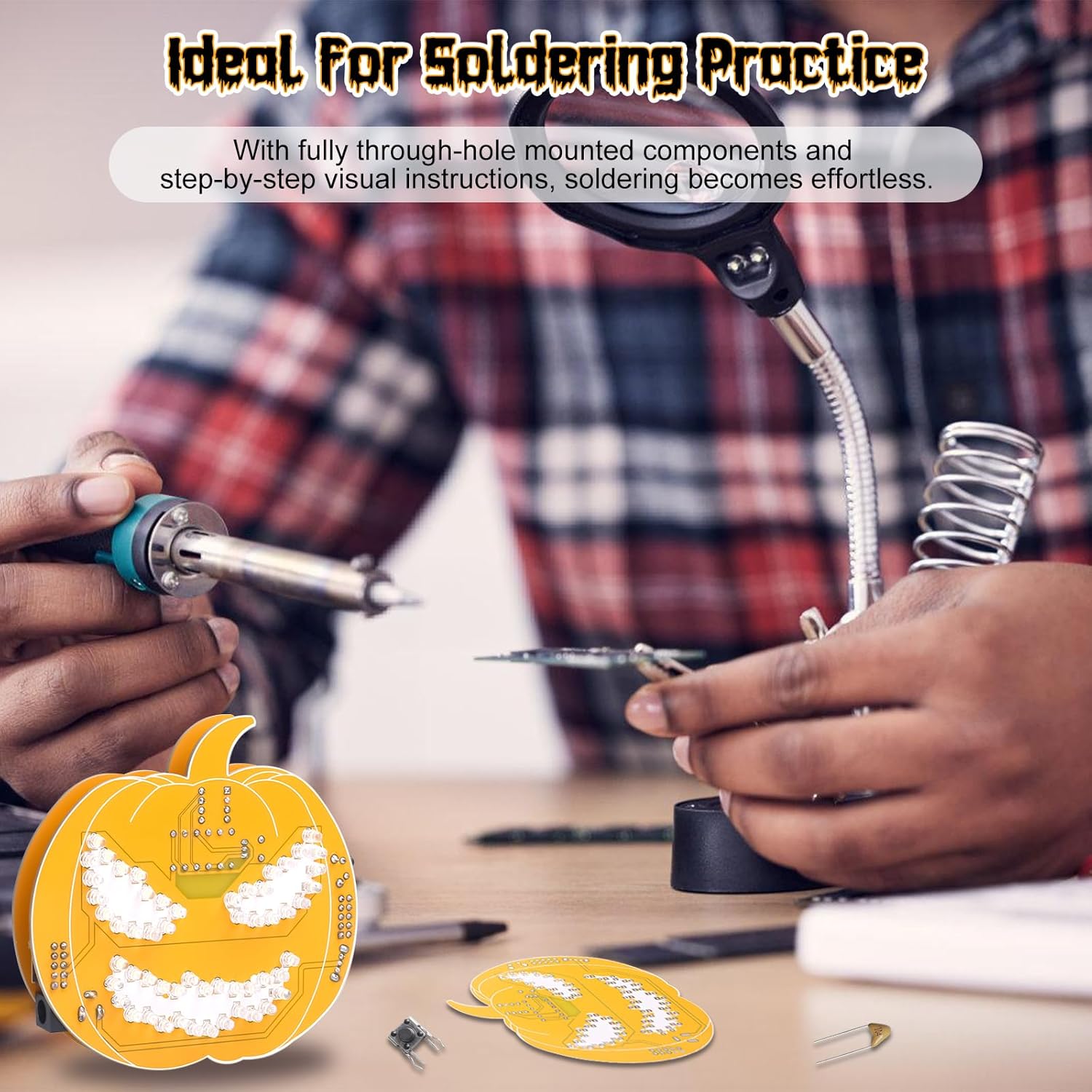 Halloween DIY Soldering Kit Pu - Diy Electronics Desk review and price