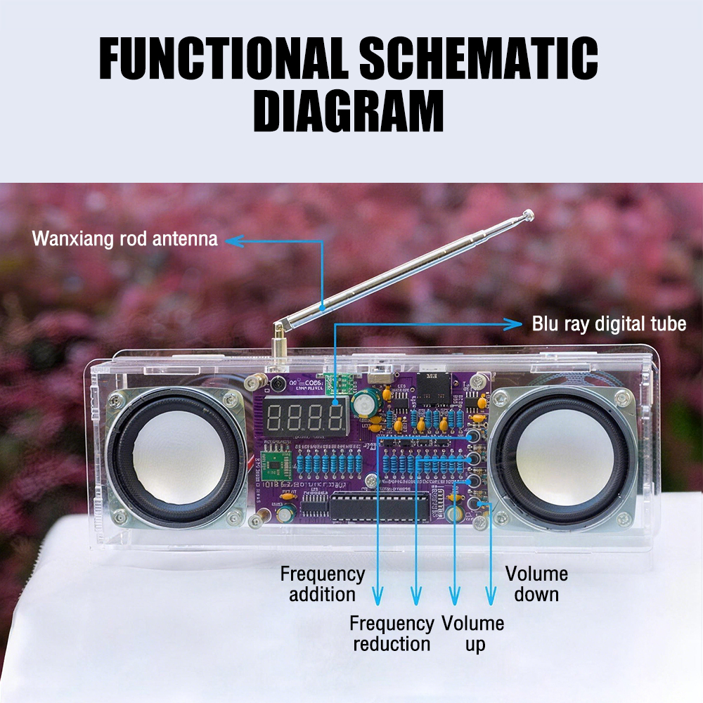 87.5MHz~108MHz FM Radio Electr - Diy Audio Electronics Projects review and price