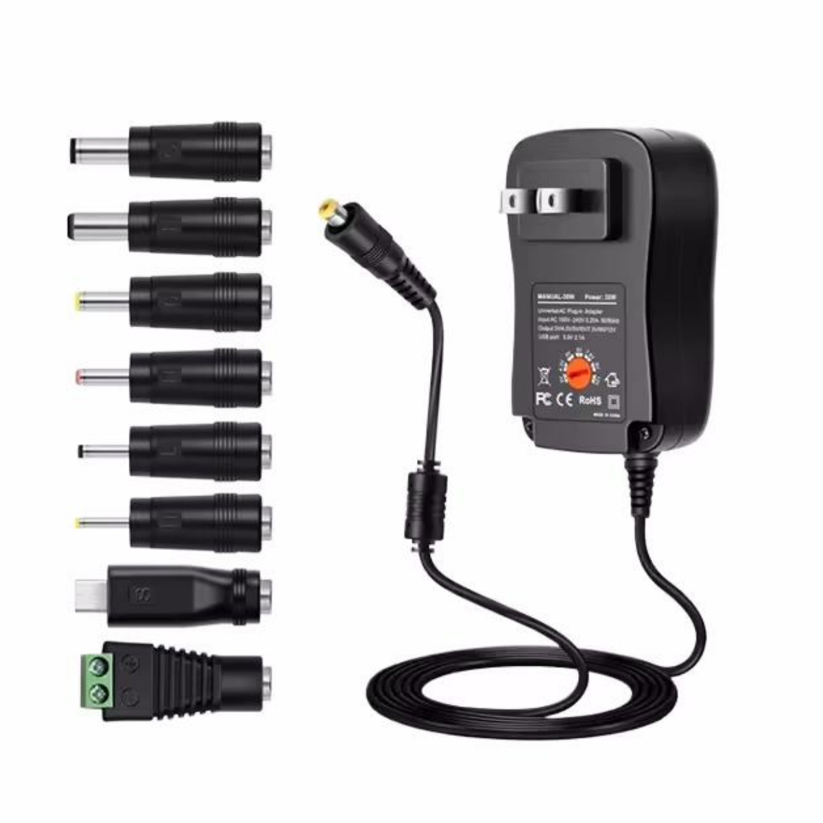 30W Universal Power Adapter Ad - Dc Power Supply Variable review and price