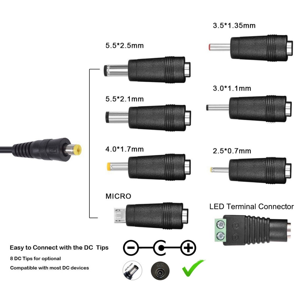 30W Universal Power Adapter Ad - Dc Power Supply Variable review and price