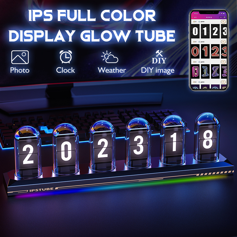 RGB Glow Tube Clock DIY IPS Co - Diy Analog Electronics review and price