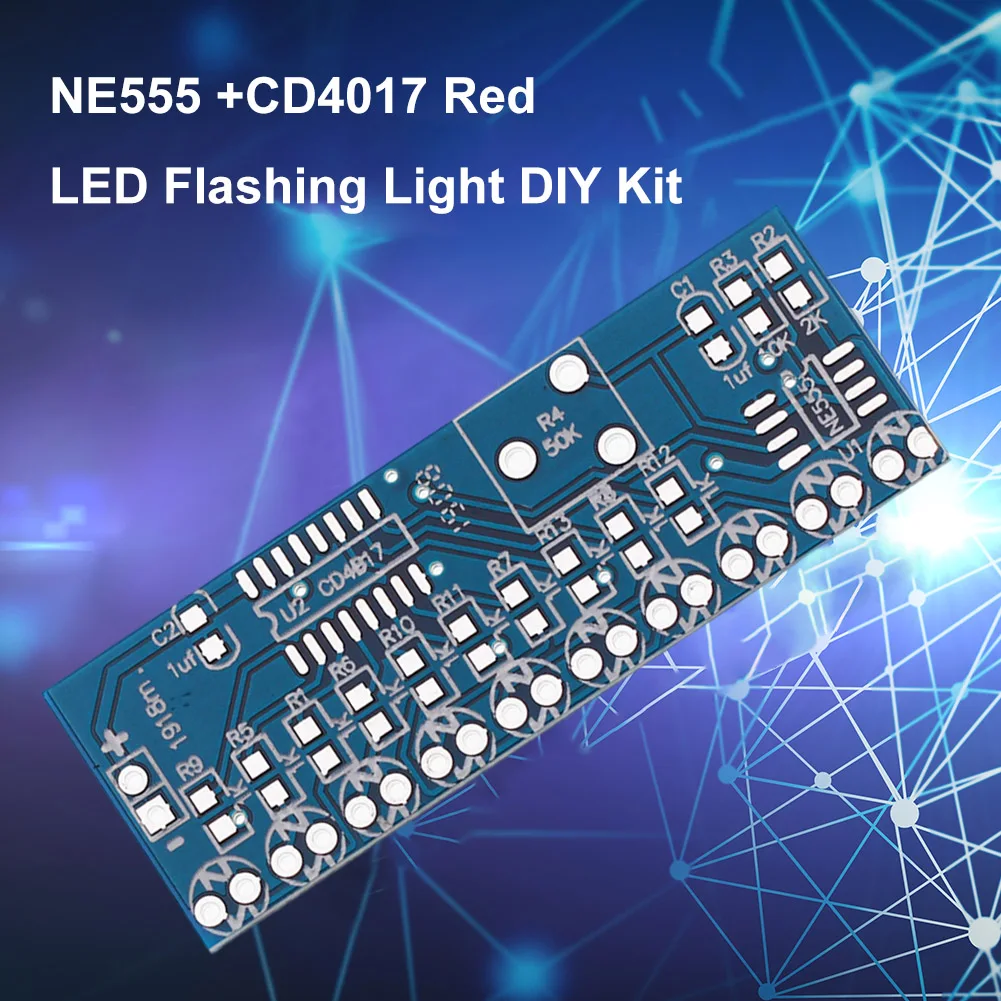 50PCS-5 NE555 +CD4017 Red LED  - Diy Electronics News review and price