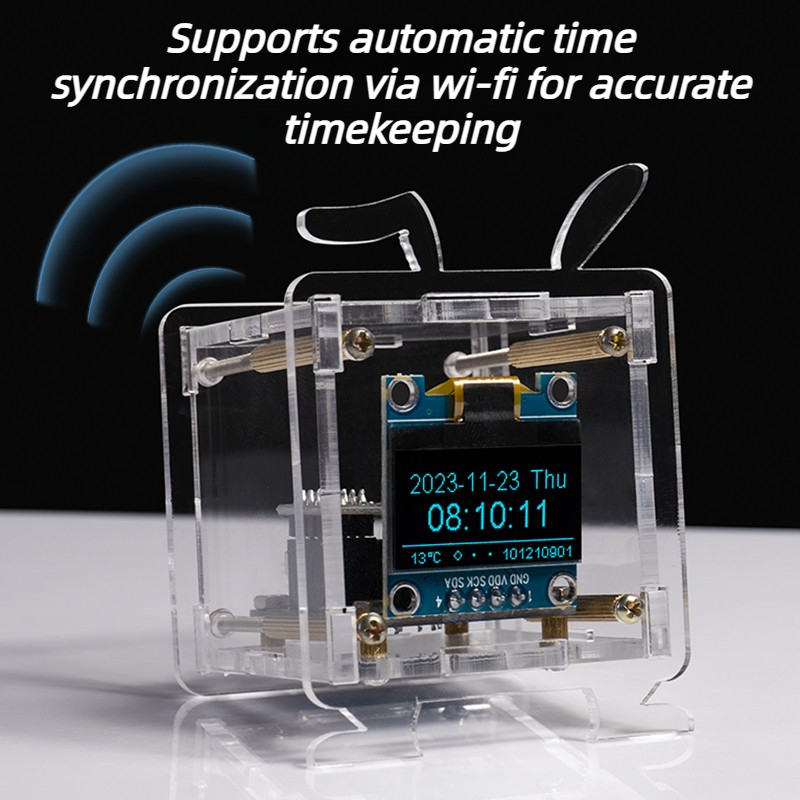 Mini Desk Clock Kit Weather Fo - Diy Electronics Desk review and price