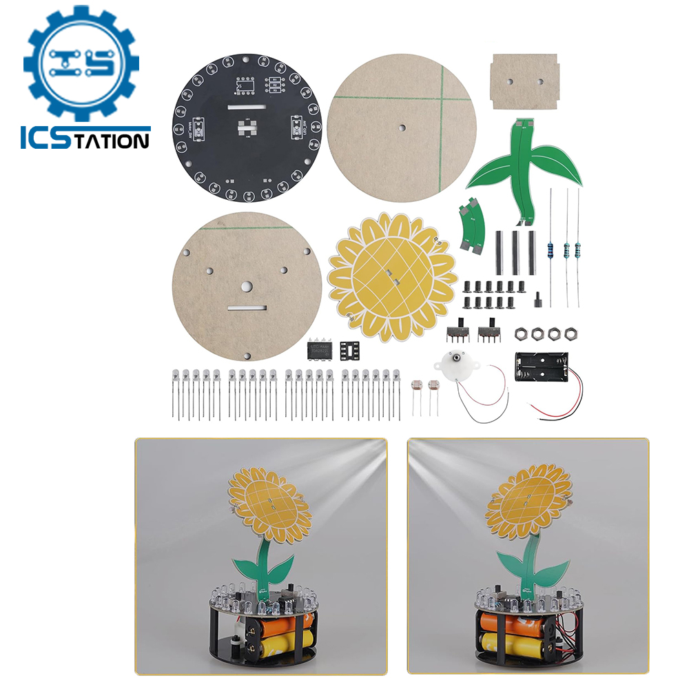 Rotating Sunflower Electronic  - Diy Electronics Desk review and price