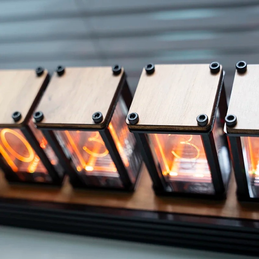 Luxury Nixie Glow Tube Clock W - Diy Electronics Desk review and price