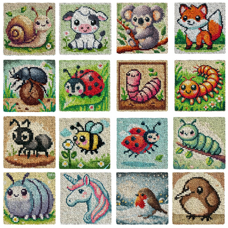 Cute Animals Embroidery Latch  - Diy Electronics Watch review and price
