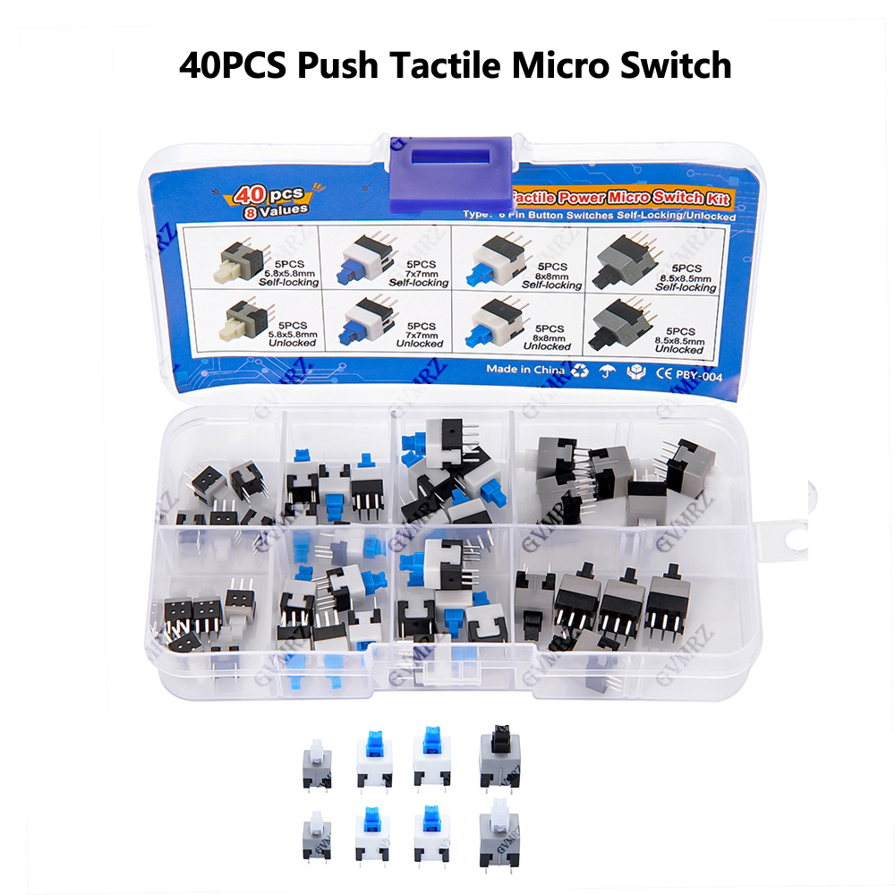 40PCS 8Values Push Tactile Mic - Diy Home Electronics Projects review and price