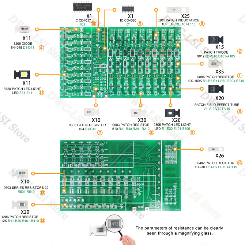 SMD/SMT 14 Types Of 240 Patch  - Diy Electronics News review and price