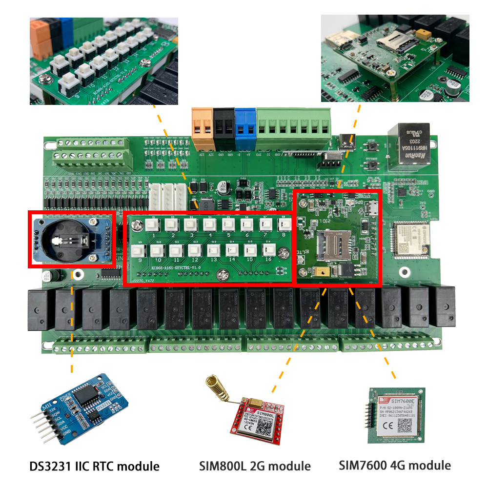 KC868-A16S 16CH ESP32 Relay Bo - Rtc Module Ds3231 review and price