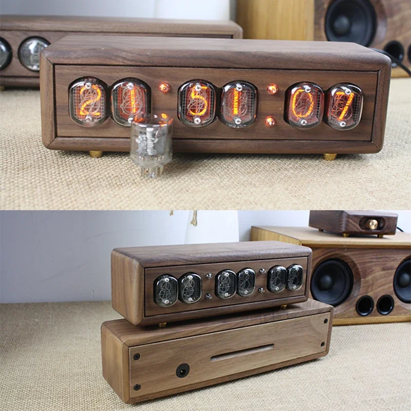 Luxury Wood Nixie Tube Clock D - Diy Electronics Desk review and price