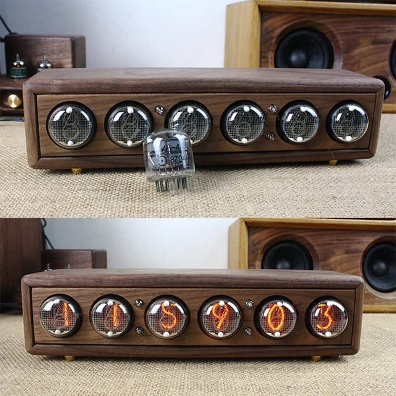 Luxury Wood Nixie Tube Clock D - Diy Electronics Desk review and price
