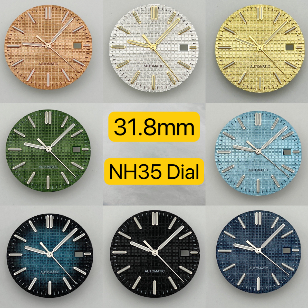 Dial+pointer, NH35 dial, green - Diy Electronics Watch review and price